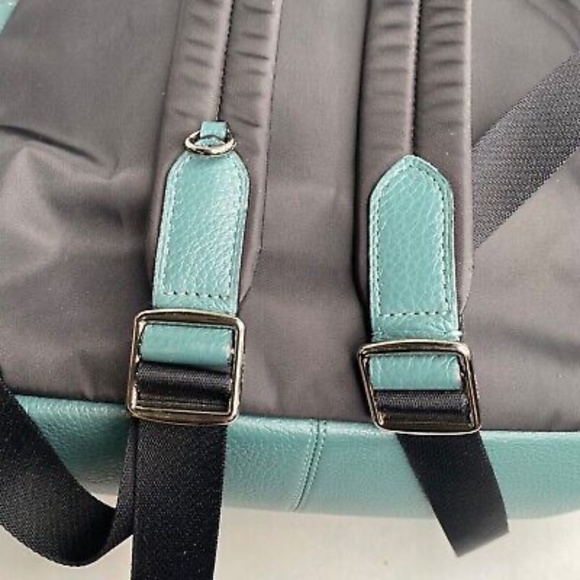 COACH Backpack Dark Turquoise Pebble Leather Silver Hardware (29004) EUC - Picture 11 of 16